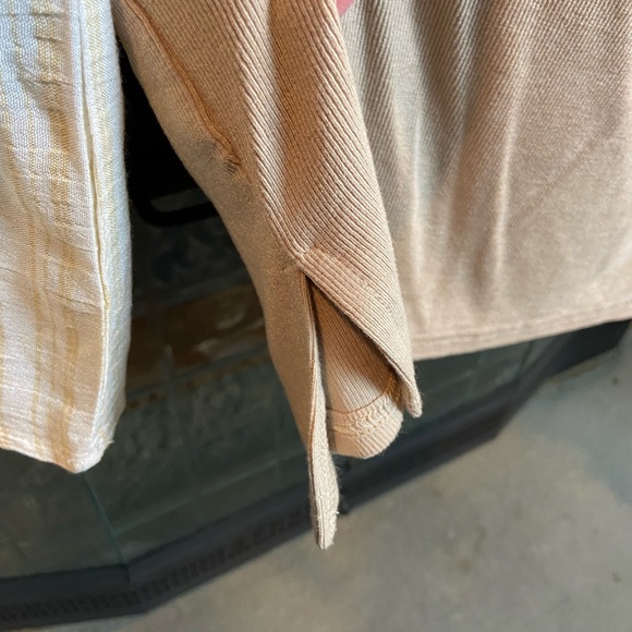 Wide Sleeve Floral And Knit Top, Size L - Picture 5 of 5